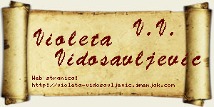 Violeta Vidosavljević vizit kartica